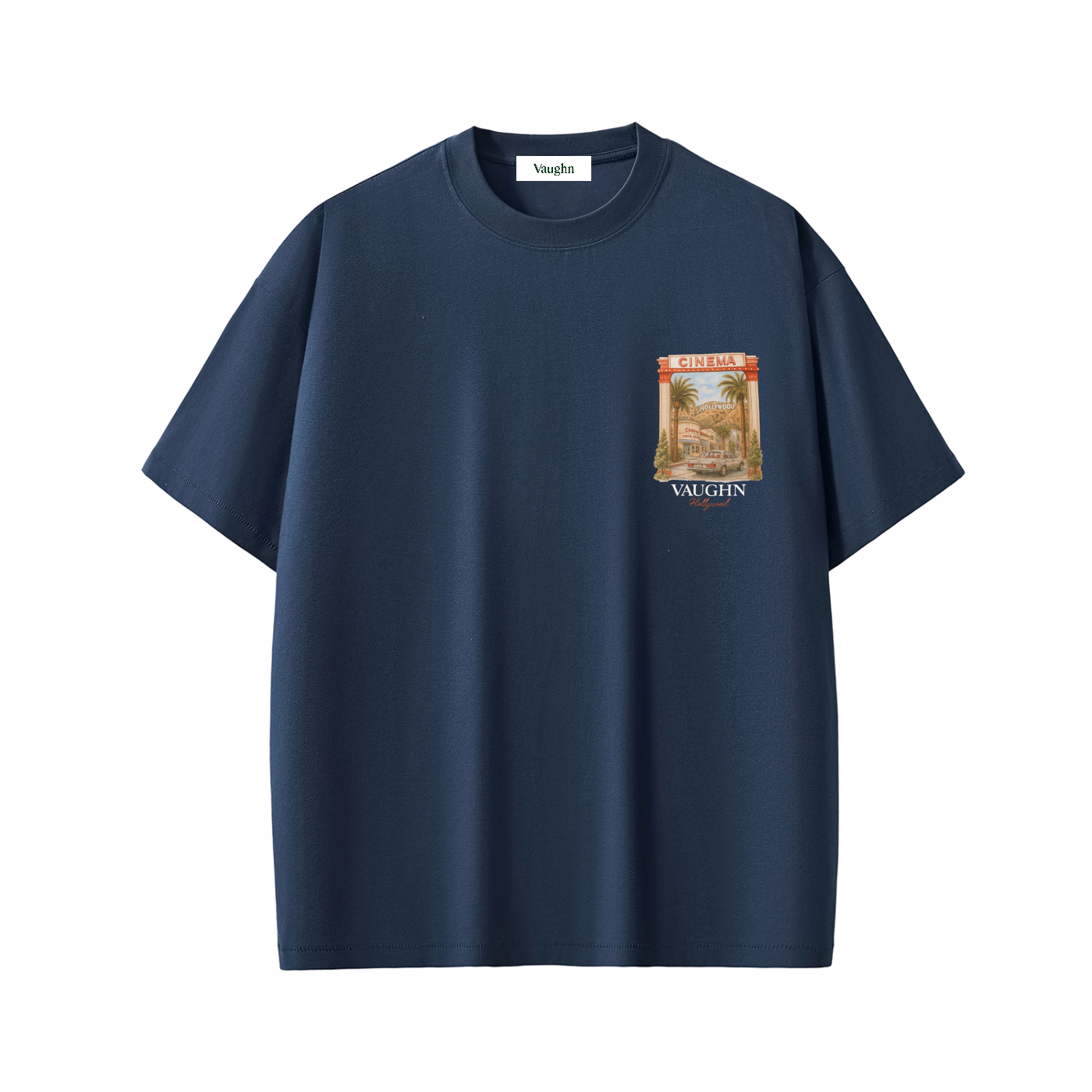 Hollywood T shirt navy blue