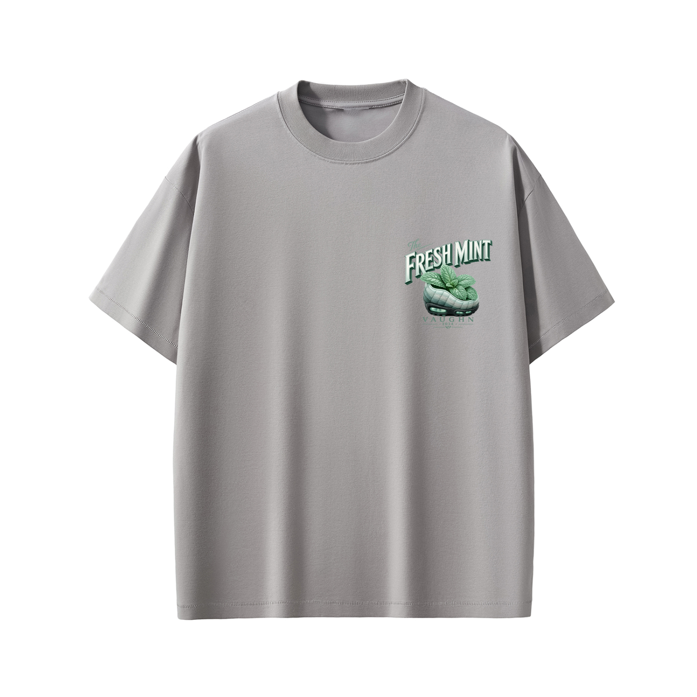Fresh Mint T grey