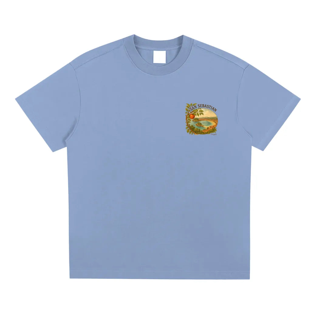San Sebastian T-shirt Green Ice blue