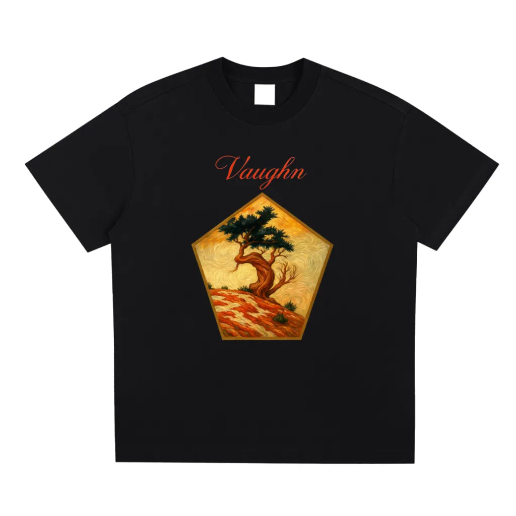 Bonsai  T-shirt  black (front print )