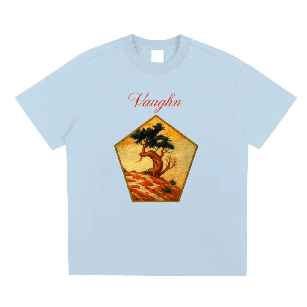 Bonsai  T-shirt  Ice blue (front print )