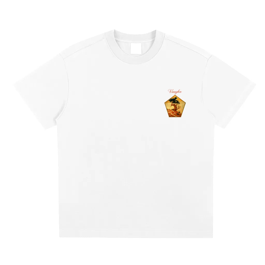 Bonsai T-shirt white (front &back print)