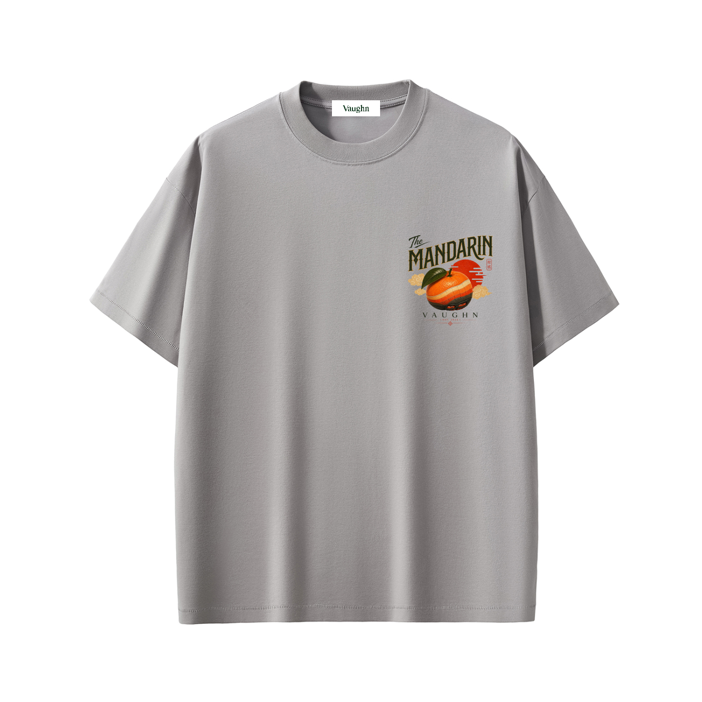 The Manderin T shirt  grey