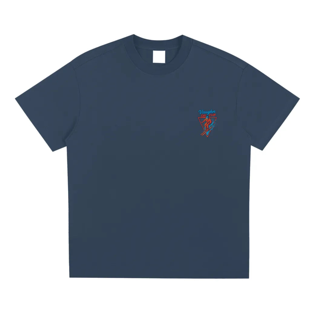 Ski club graphic T-shirt Navy