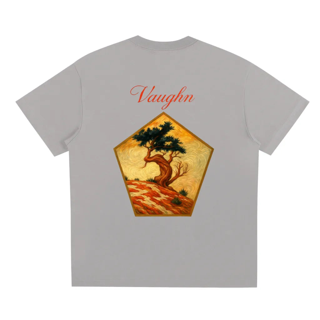 Bonsai T-shirt Grey (front &back print)