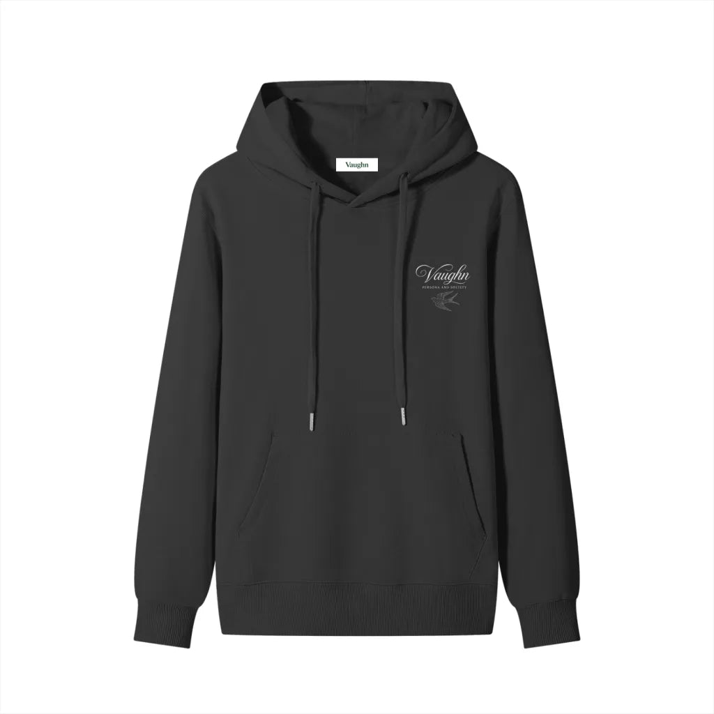 Swallow logo  hoodie black