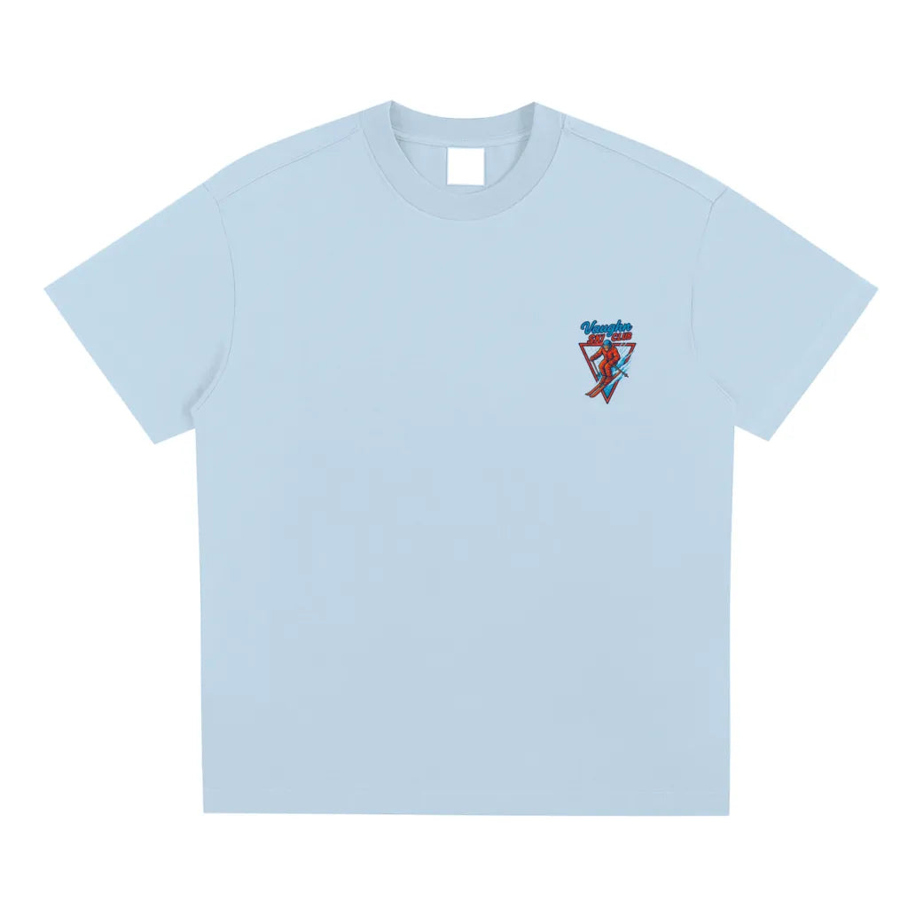 Ski club graphic T-shirt Ice blue