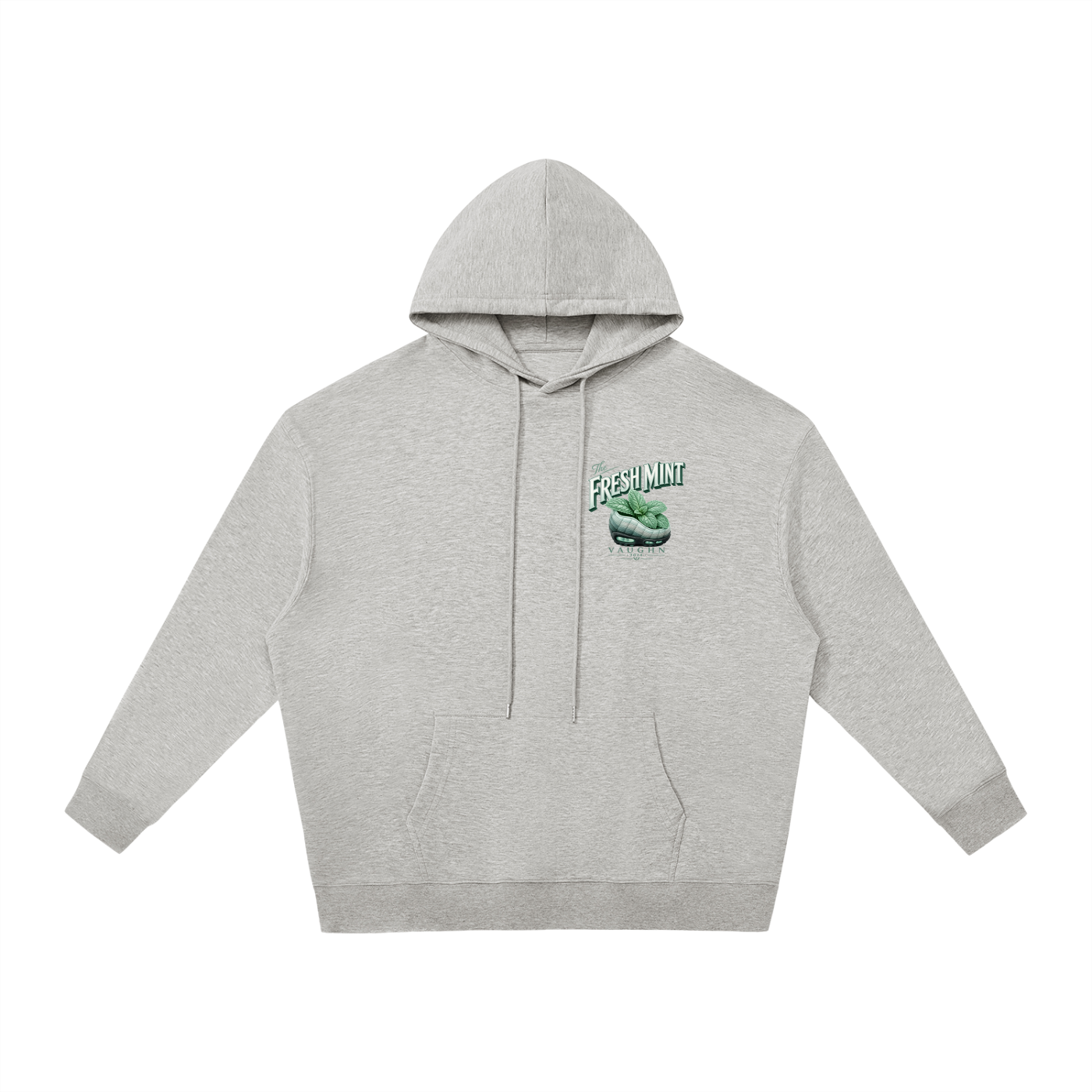 Fresh Mint hoodie Grey