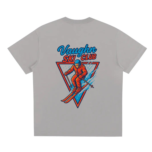 Ski club graphic T-shirt Grey