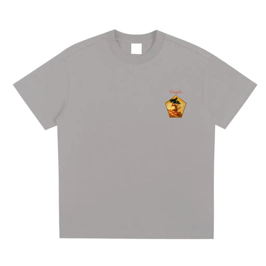 Bonsai T-shirt Grey (front &back print)