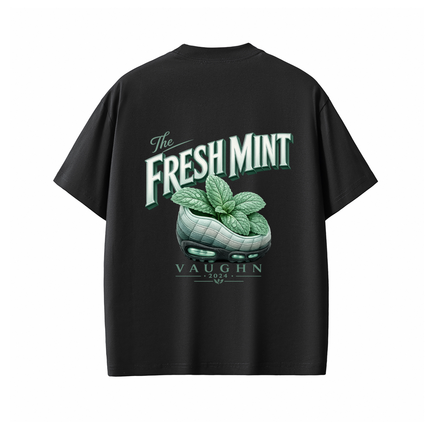 Fresh Mint T Black