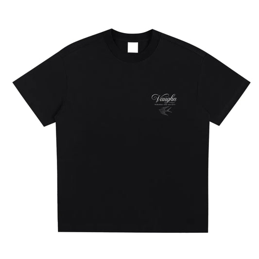 Swallow logo T-shirt black