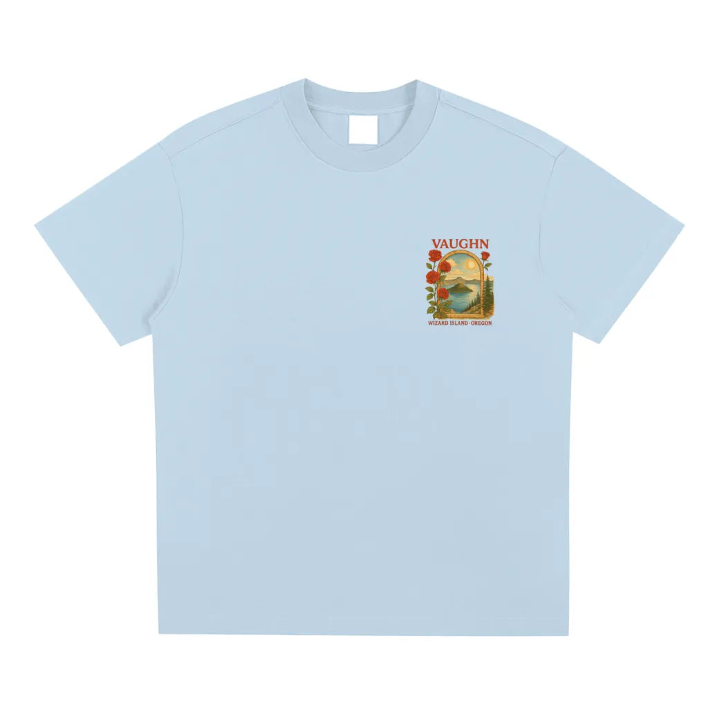 Wizard Island T-shirt Ice Blue