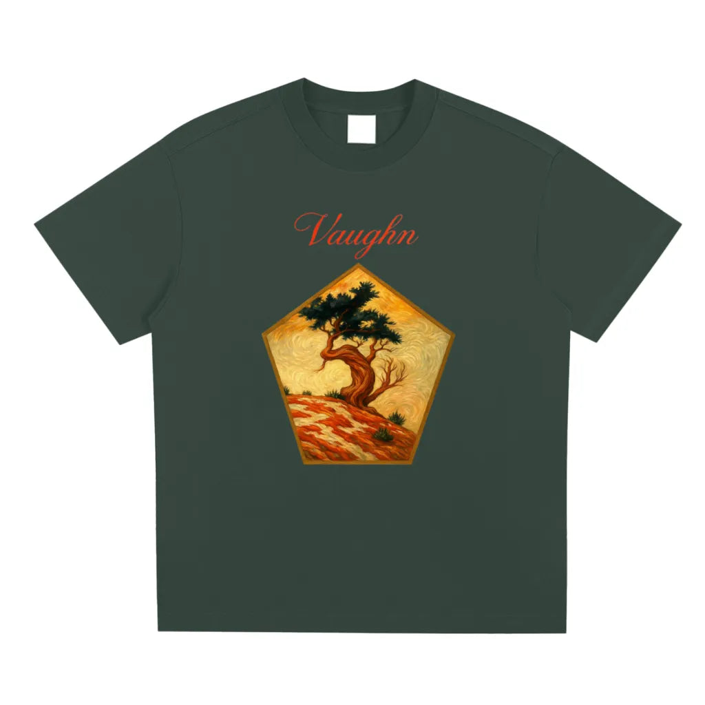 Bonsai  T-shirt  Green (front print)